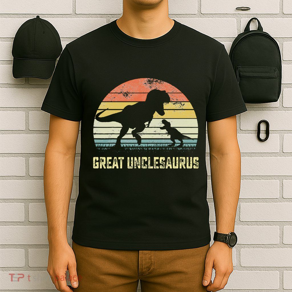 Great Unclesaurus T Rex Dinosaur Great Uncle Saurus T-Shirt