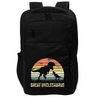 Great Unclesaurus T Rex Dinosaur Great Uncle Saurus Impact Tech Backpack