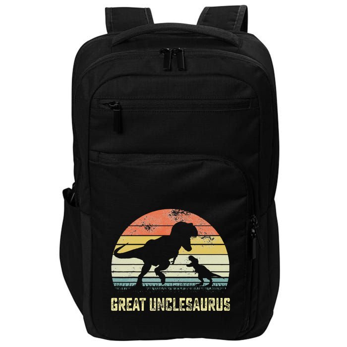 Great Unclesaurus T Rex Dinosaur Great Uncle Saurus Impact Tech Backpack