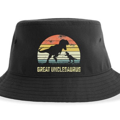Great Unclesaurus T Rex Dinosaur Great Uncle Saurus Sustainable Bucket Hat