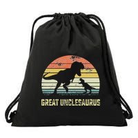 Great Unclesaurus T Rex Dinosaur Great Uncle Saurus Drawstring Bag