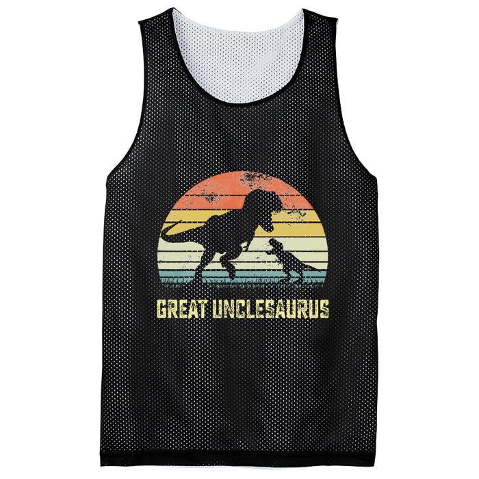 Great Unclesaurus T Rex Dinosaur Great Uncle Saurus Mesh Reversible Basketball Jersey Tank
