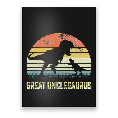 Great Unclesaurus T Rex Dinosaur Great Uncle Saurus Poster