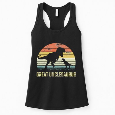 Great Unclesaurus T Rex Dinosaur Great Uncle Saurus Womens Tank Top