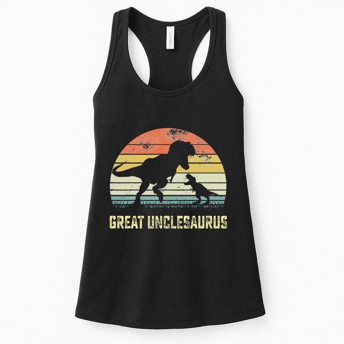 Great Unclesaurus T Rex Dinosaur Great Uncle Saurus Womens Tank Top