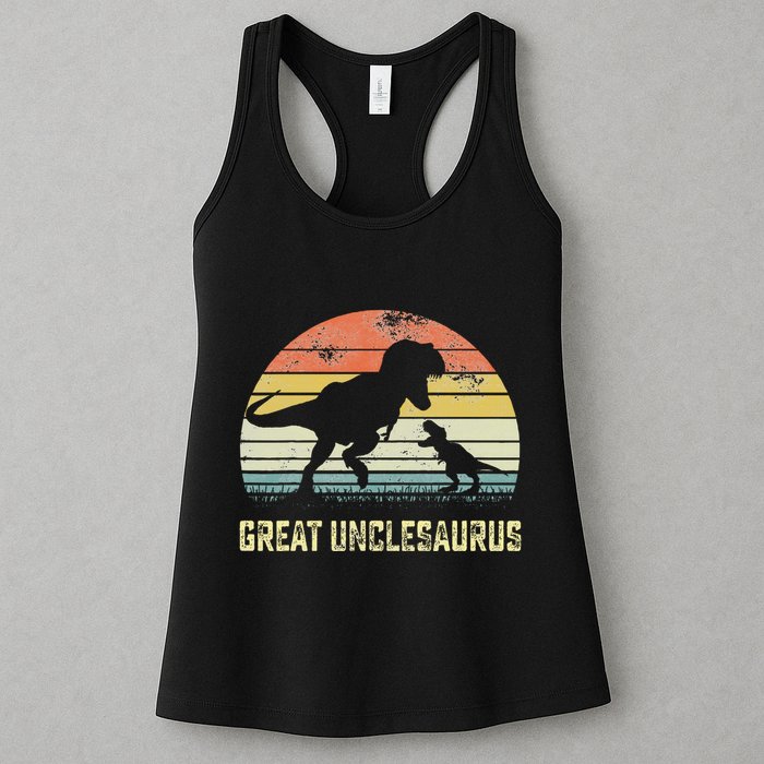 Great Unclesaurus T Rex Dinosaur Great Uncle Saurus Womens Tank Top