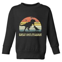 Great Unclesaurus T Rex Dinosaur Great Uncle Saurus Toddler Sweatshirt