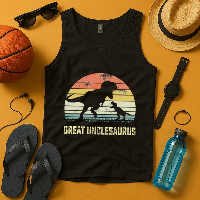 Great Unclesaurus T Rex Dinosaur Great Uncle Saurus Tank Top