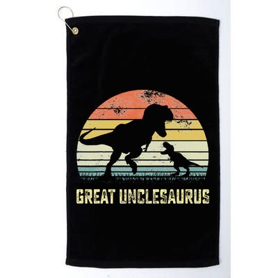 Great Unclesaurus T Rex Dinosaur Great Uncle Saurus Golf Towel