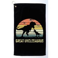 Great Unclesaurus T Rex Dinosaur Great Uncle Saurus Golf Towel