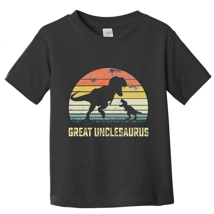 Great Unclesaurus T Rex Dinosaur Great Uncle Saurus Toddler T-Shirt