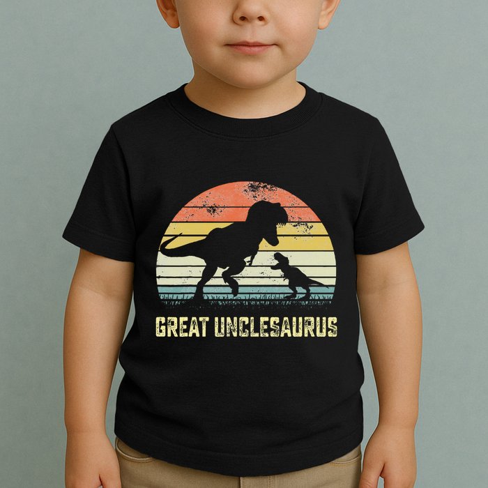 Great Unclesaurus T Rex Dinosaur Great Uncle Saurus Toddler T-Shirt