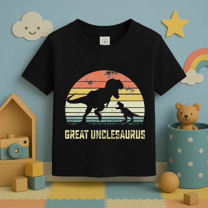 Great Unclesaurus T Rex Dinosaur Great Uncle Saurus Toddler T-Shirt