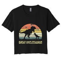 Great Unclesaurus T Rex Dinosaur Great Uncle Saurus Crop Top