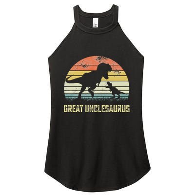 Great Unclesaurus T Rex Dinosaur Great Uncle Saurus Women's Perfect Tri Rocker Tank