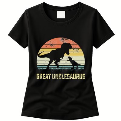 Great Unclesaurus T Rex Dinosaur Great Uncle Saurus Womens T-Shirt