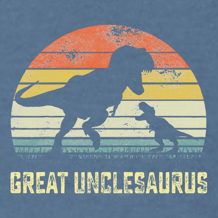 Great Unclesaurus T Rex Dinosaur Great Uncle Saurus Garment-Dyed Sweatshirt