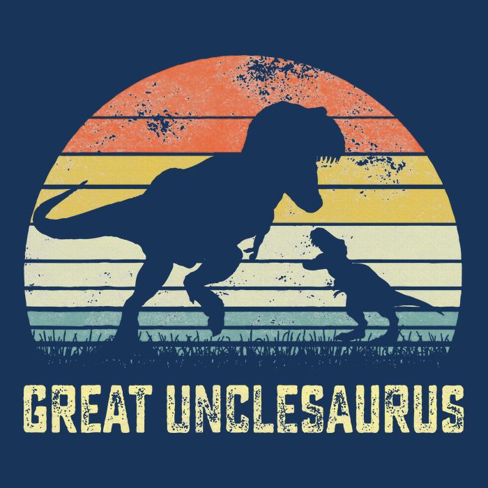 Great Unclesaurus T Rex Dinosaur Great Uncle Saurus Infant Baby Jersey Bodysuit