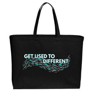 Get Used To Different X Chosen X Fish Against The Current Cotton Canvas Jumbo Tote