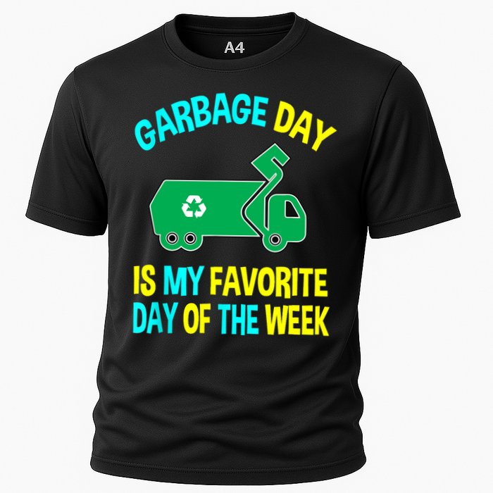 Garbage Uniform Trash Truck Kids Garbage Man Costume Cooling Performance Crew T-Shirt