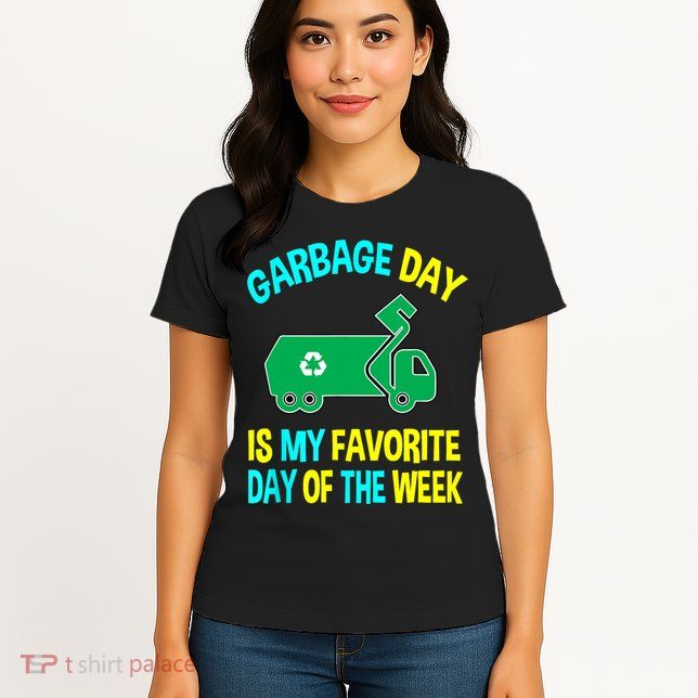Garbage Uniform Trash Truck Kids Garbage Man Costume Womens T-Shirt