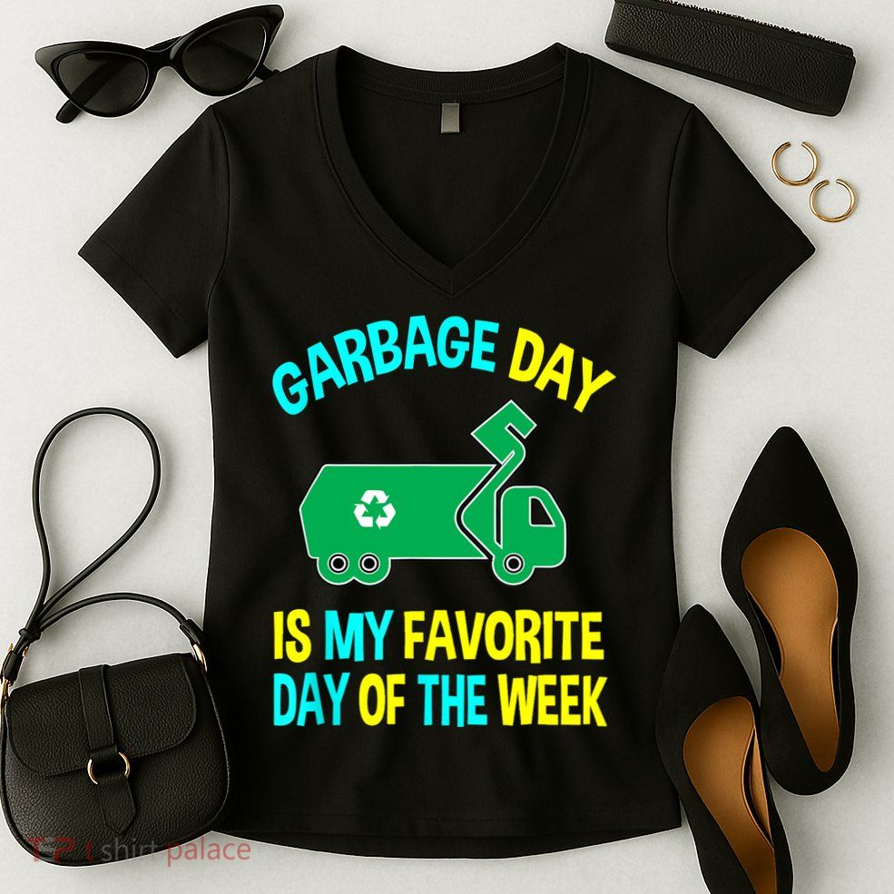 Garbage Uniform Trash Truck Kids Garbage Man Costume Women's V-Neck T-Shirt