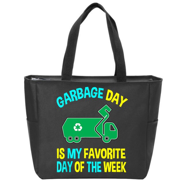 Garbage Uniform Trash Truck Kids Garbage Man Costume Zip Tote Bag