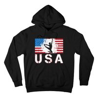 Gymnastics Usa Team American Flag Heart Us Gymnast Hoodie