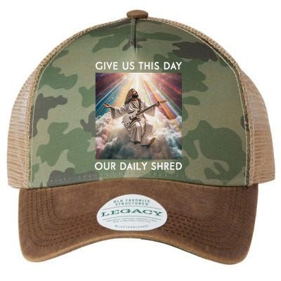 Give Us This Day Our Daily Shred Jesus Christian Legacy Tie Dye Trucker Hat