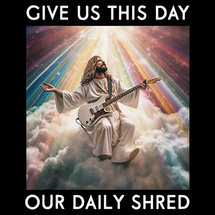 Give Us This Day Our Daily Shred Jesus Christian Doggie Tank