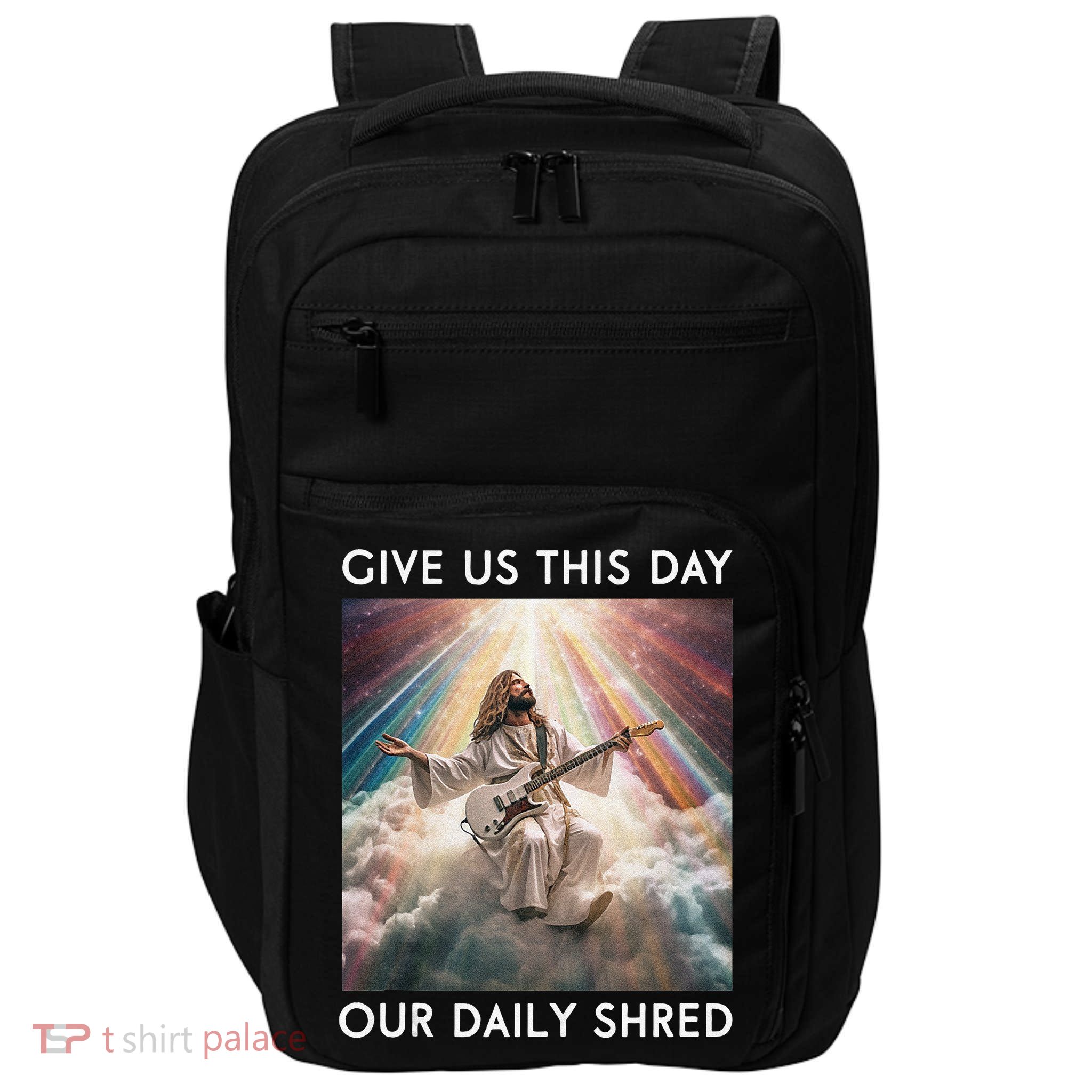 Give Us This Day Our Daily Shred Jesus Christian Impact Tech Backpack