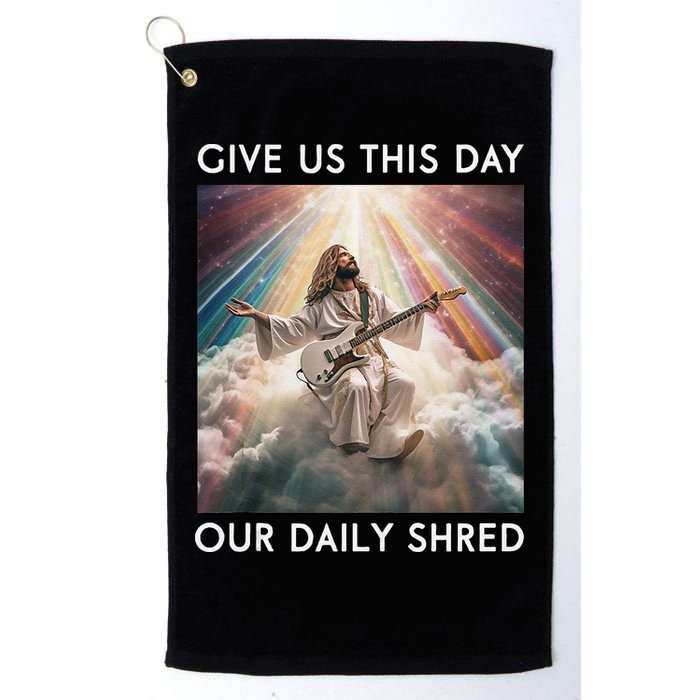 Give Us This Day Our Daily Shred Jesus Christian Golf Towel