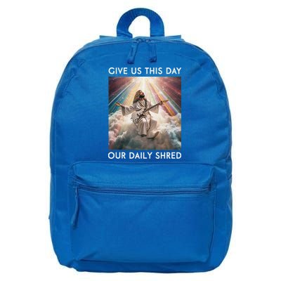 Give Us This Day Our Daily Shred Jesus Christian 16 in Basic Backpack