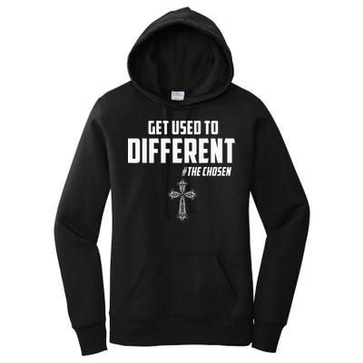 Get Used to Different The Chosen Christian Costume Faith Women's Pullover Hoodie