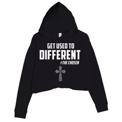 Get Used to Different The Chosen Christian Costume Faith Crop Fleece Hoodie