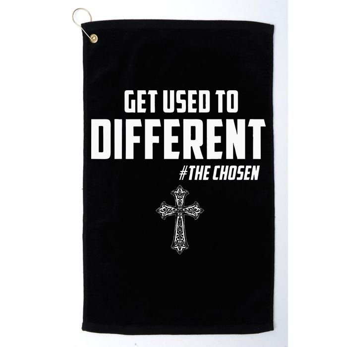 Get Used to Different The Chosen Christian Costume Faith Golf Towel