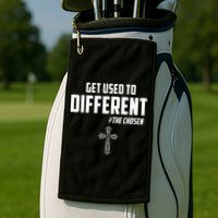 Get Used to Different The Chosen Christian Costume Faith Golf Towel