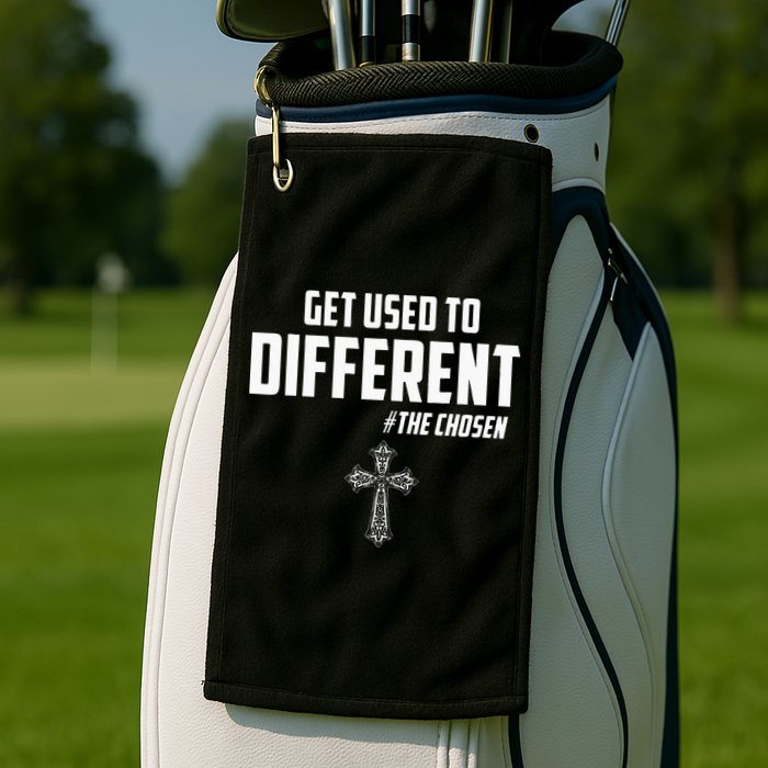 Get Used to Different The Chosen Christian Costume Faith Golf Towel