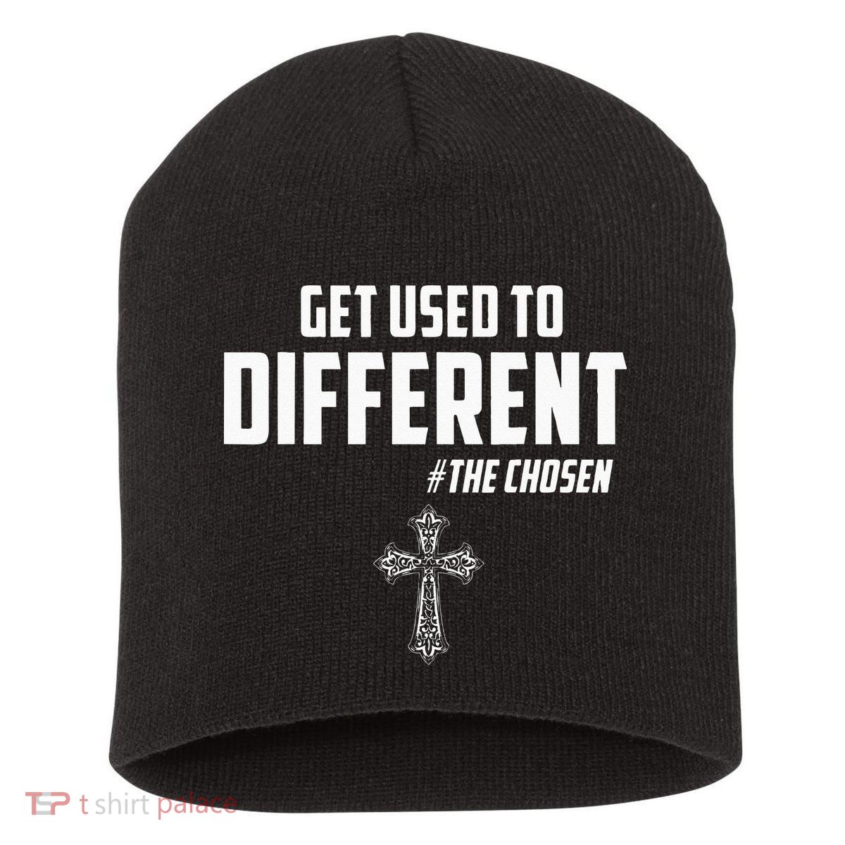 Get Used to Different The Chosen Christian Costume Faith Short Acrylic Beanie