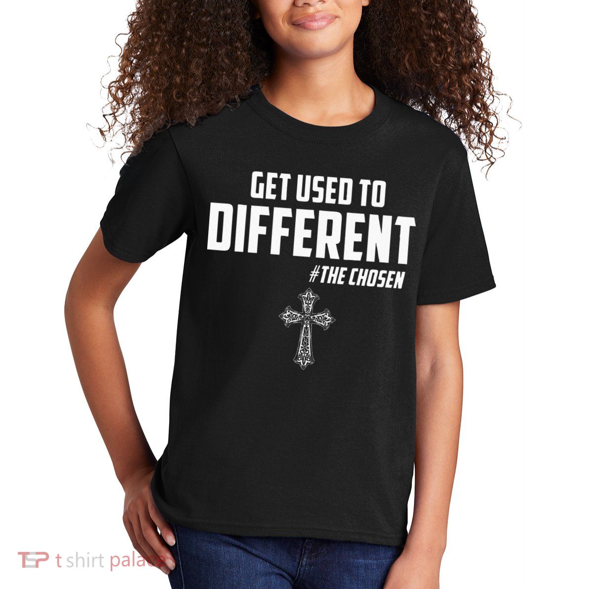 Get Used to Different The Chosen Christian Costume Faith Kids T-Shirt