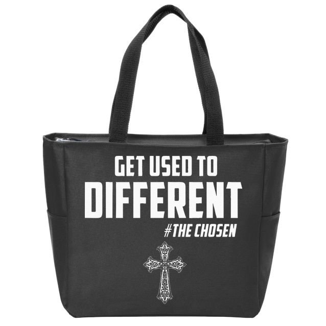 Get Used to Different The Chosen Christian Costume Faith Zip Tote Bag