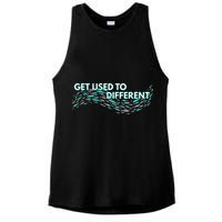 Get Used To Different X Chosen X Fish Against The Current Ladies PosiCharge Tri-Blend Wicking Tank