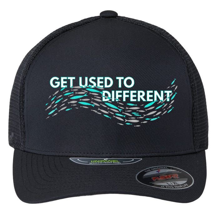 Get Used To Different X Chosen X Fish Against The Current Flexfit Unipanel Trucker Cap