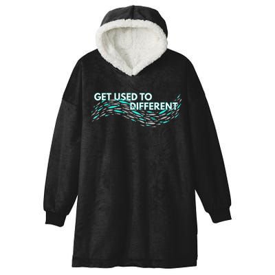 Get Used To Different X Chosen X Fish Against The Current Hooded Wearable Blanket