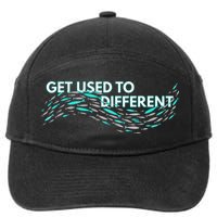Get Used To Different X Chosen X Fish Against The Current 7-Panel Snapback Hat
