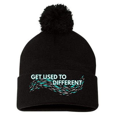 Get Used To Different X Chosen X Fish Against The Current Pom Pom 12in Knit Beanie
