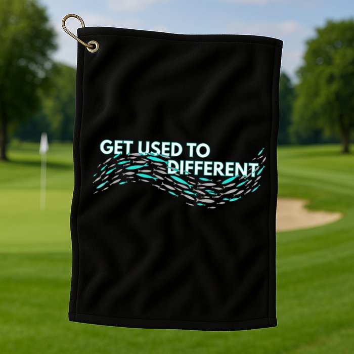 Get Used To Different X Chosen X Fish Against The Current Golf Towel