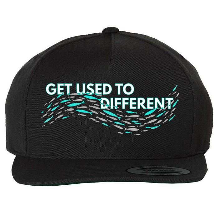 Get Used To Different X Chosen X Fish Against The Current Wool Snapback Cap