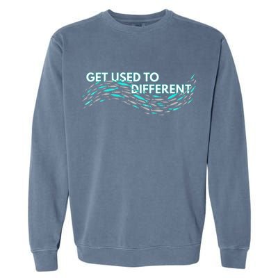 Get Used To Different X Chosen X Fish Against The Current Garment-Dyed Sweatshirt