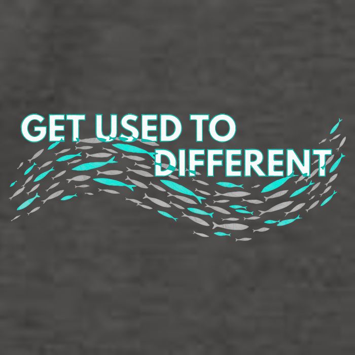 Get Used To Different X Chosen X Fish Against The Current Vector Backpack